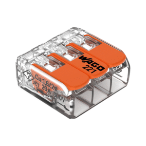 WAGO® LASKLEM | 3 DRADEN | 0.2-4.0MM² | PER 50 STUKS